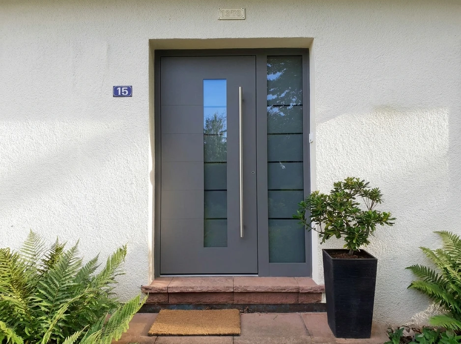 Entrée extérieure d'une maison moderne